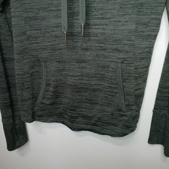 Athleta Techie Sweat Cowl Neck Hooded Sweatshirt Size Extra Extra Small - Picture 3 of 12
